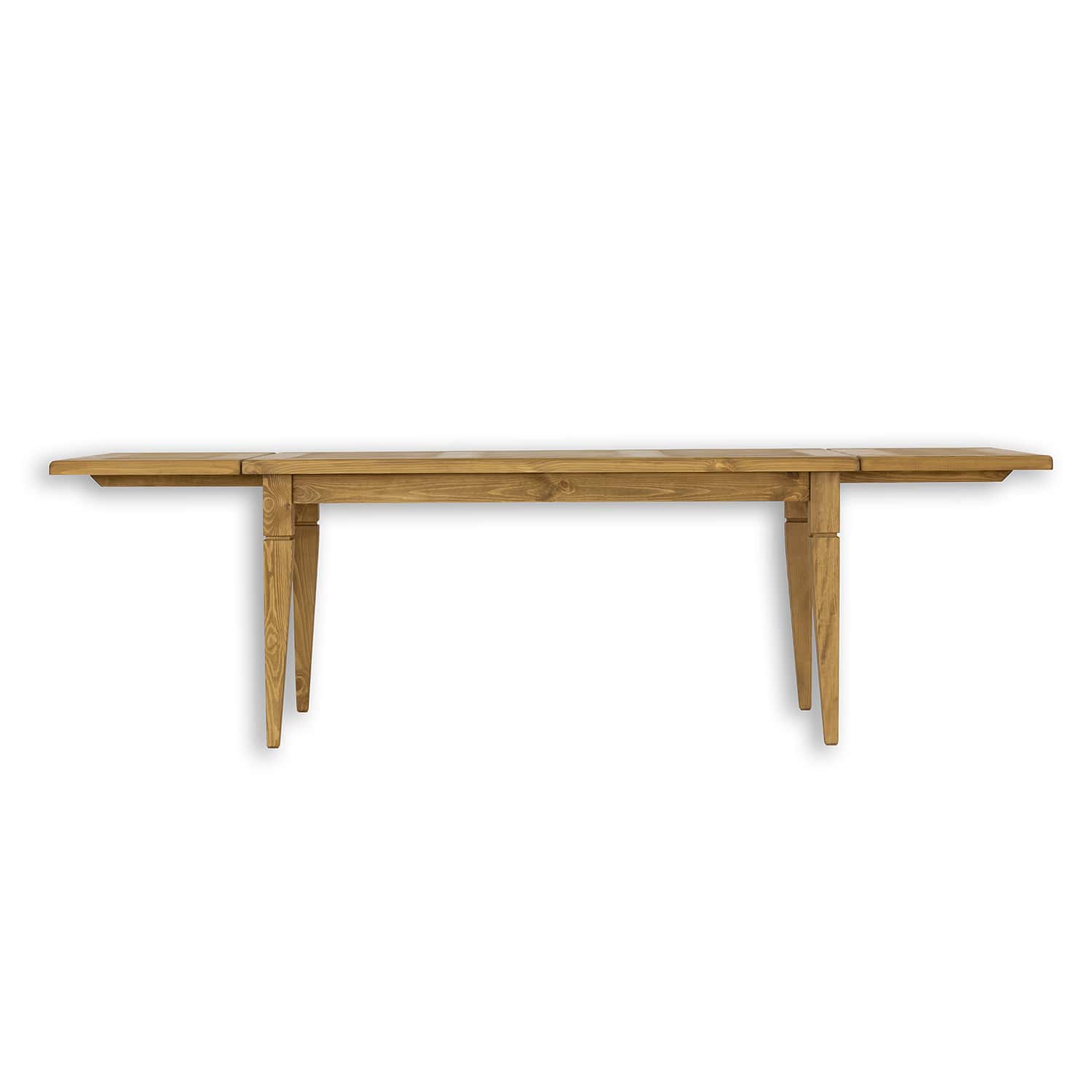 drevený stôl s prístelkami