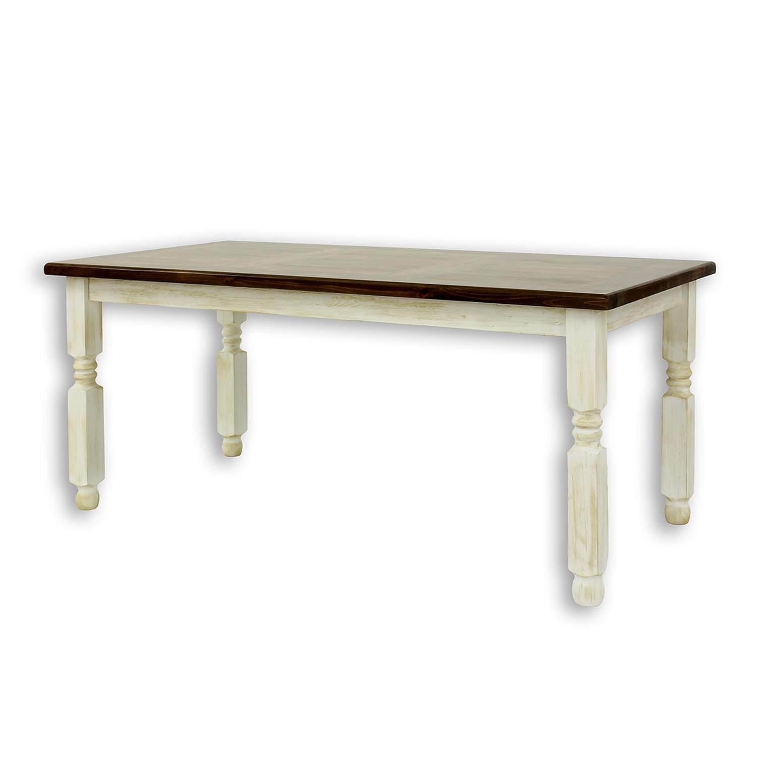 Jedálenský stôl provence MES01/160x80 BIANCO